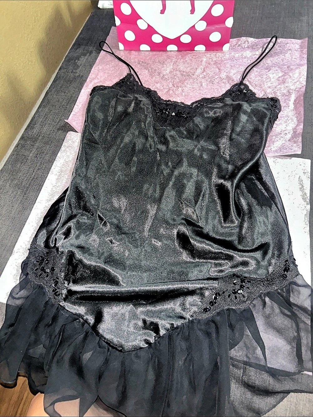 Victoria’s Secret Black Mini Dress lingerie